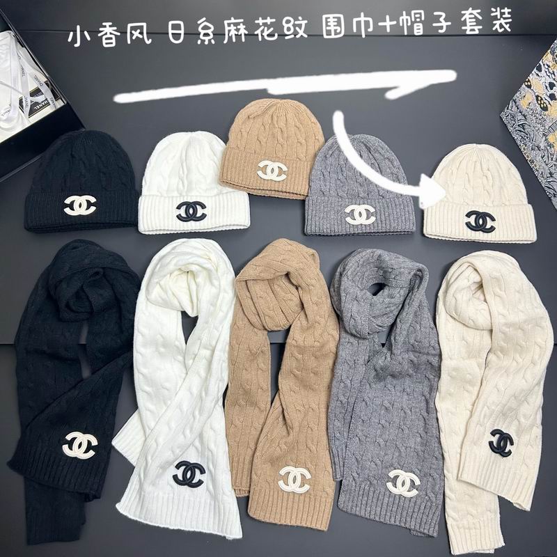 Chanel scarf hat dx11